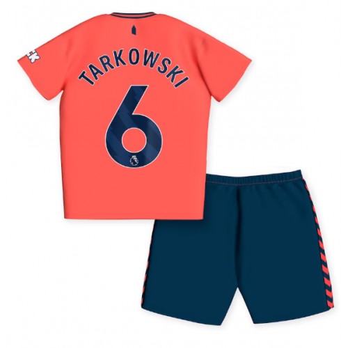 Otroški Nogometni dresi Everton James Tarkowski #6 Gostujoči 2023-24 Kratek Rokav (+ Kratke hlače)